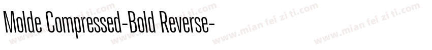 Molde Compressed-Bold Reverse字体转换